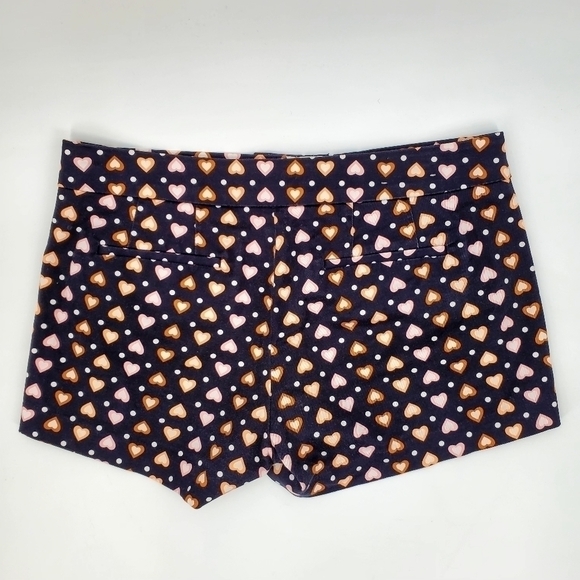 J.Crew Factory Women's Heart Print Shorts - Picture 2 of 6